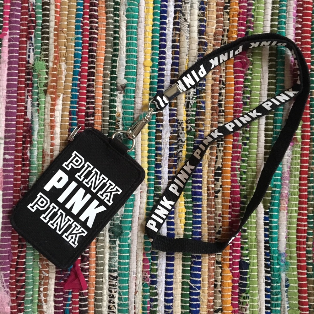Victorias Secret Pink Lanyard And ID Holder